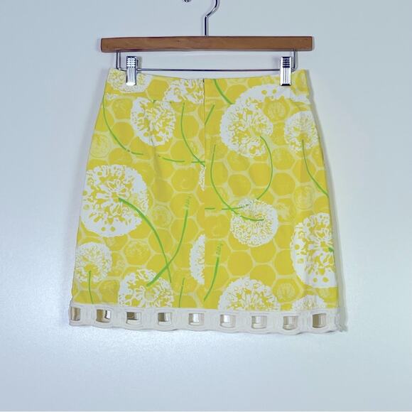 LILLY PULITZER Yellow Dandelion Skirt Size 0 EUC - Picture 4 of 6